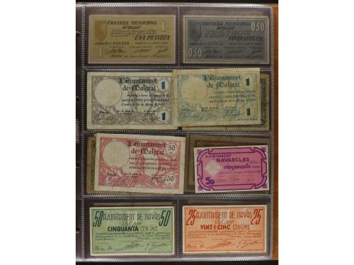 Lote 460 billetes. CATALUNYA. Muy interesante resto de colec