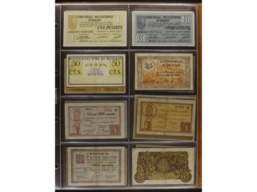 Lote 460 billetes. CATALUNYA. Muy interesante resto de colec