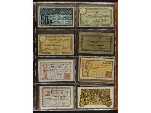 Lote 460 billetes. CATALUNYA. Muy interesante resto de colec