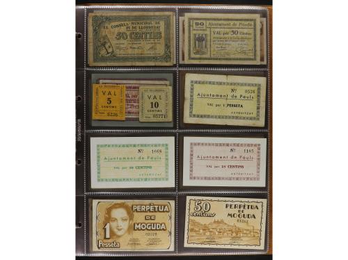 Lote 460 billetes. CATALUNYA. Muy interesante resto de colec