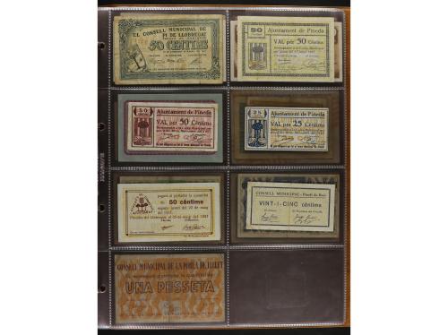 Lote 460 billetes. CATALUNYA. Muy interesante resto de colec