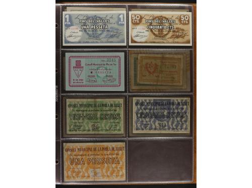 Lote 460 billetes. CATALUNYA. Muy interesante resto de colec