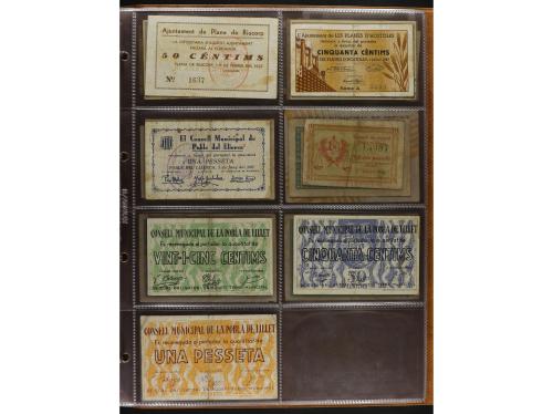 Lote 460 billetes. CATALUNYA. Muy interesante resto de colec