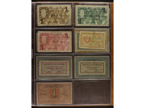 Lote 460 billetes. CATALUNYA. Muy interesante resto de colec