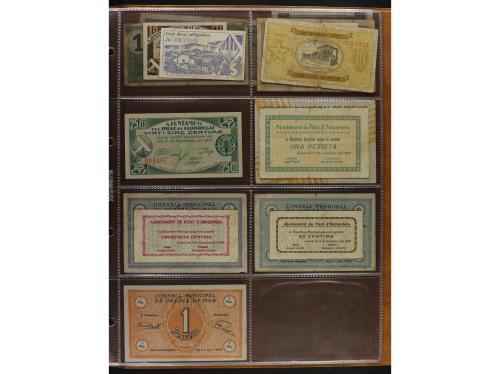 Lote 460 billetes. CATALUNYA. Muy interesante resto de colec