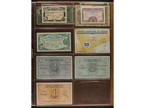 Lote 460 billetes. CATALUNYA. Muy interesante resto de colec