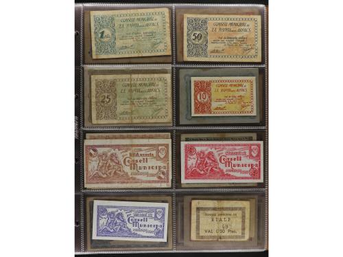 Lote 460 billetes. CATALUNYA. Muy interesante resto de colec