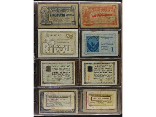 Lote 460 billetes. CATALUNYA. Muy interesante resto de colec