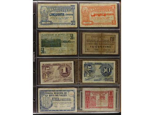 Lote 460 billetes. CATALUNYA. Muy interesante resto de colec