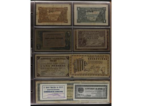 Lote 460 billetes. CATALUNYA. Muy interesante resto de colec