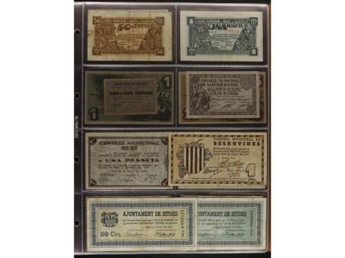 Lote 460 billetes. CATALUNYA. Muy interesante resto de colec
