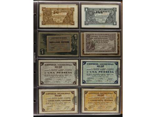 Lote 460 billetes. CATALUNYA. Muy interesante resto de colec