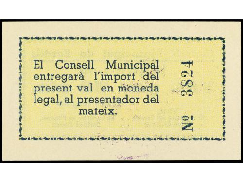 CATALUNYA. 50 Cèntims. Maig 1937. C.M. de BORDILS. AT-486. S