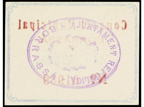 CATALUNYA. 15 Cèntims. C.M. de BORRASSÁ. Cartón. AT-500. SC.