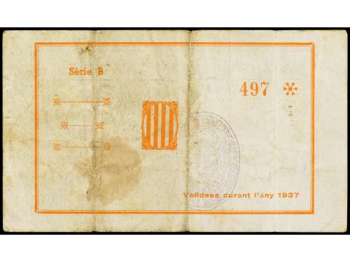 CATALUNYA. 50 Cèntims. Febrer 1937. Aj. de CABASSERS. Serie 