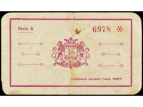 CATALUNYA. 1 Ral. 21 Gener 1937. Aj. de CAMBRILS DE MAR. (Le