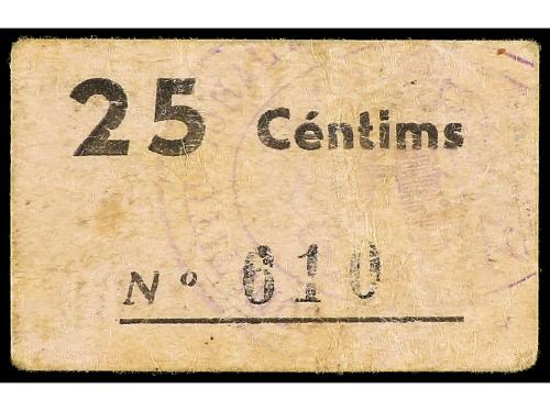 CATALUNYA. 25 Cèntims. C.M. de CORBERA DE TERRA ALTA. Cartón