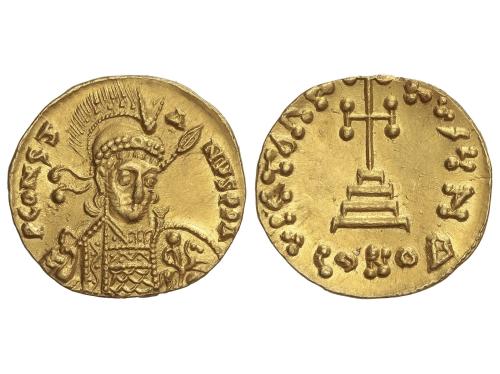 MONEDAS BIZANTINAS. Sólido. 668-685 d.C. CONSTANTINO IV. CON