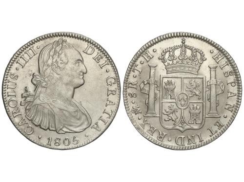 CARLOS IV. 8 Reales. 1805. MÉXICO. T.H. 26,86 grs. (Golpecit