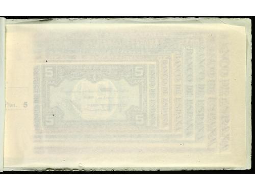 GUERRA CIVIL, ZONA REPUBLICANA. Lote 6 billetes 5, 10, 25, 5