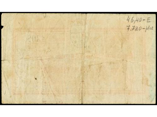 CATALUNYA. 1 Pesseta. Proveïments de CALELLA. Serie F. (Rotu