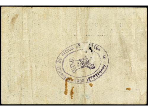 CATALUNYA. 50 Cèntims. C.M. de CECILIA DE VOLTREGA. (Manchas