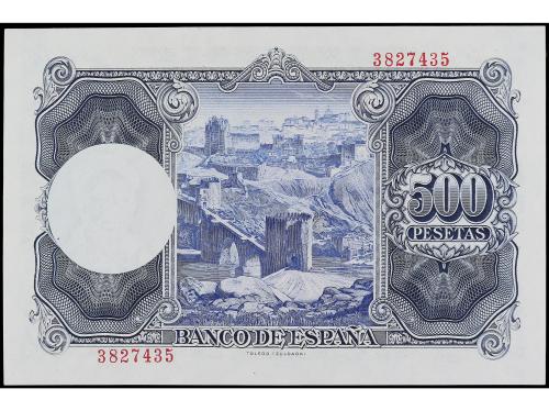 ESTADO ESPAÑOL. 500 Pesetas. 22 Julio 1954. Zuloaga. Sin Ser