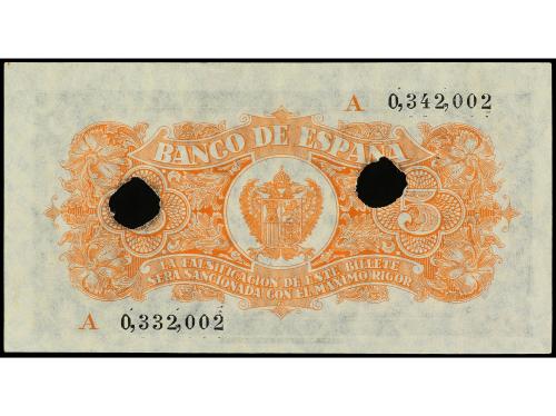 ESTADO ESPAÑOL. 5 Pesetas. 18 Julio 1937. Portabella. Serie 