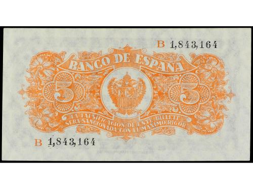 ESTADO ESPAÑOL. 5 Pesetas. 18 Julio 1937. Portabella. Serie 