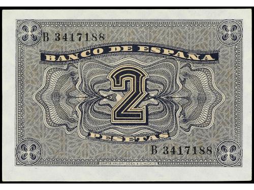 ESTADO ESPAÑOL. 2 Pesetas. 12 Octubre 1937. Catedral de Burg