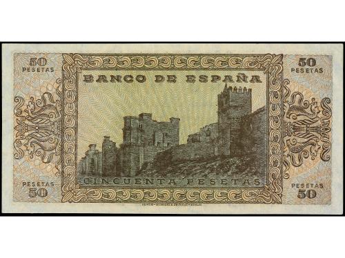 ESTADO ESPAÑOL. 50 Pesetas. 20 Mayo 1938. Castillo de Olite.