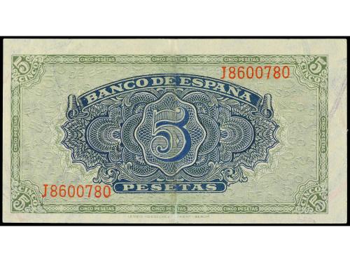 ESTADO ESPAÑOL. 5 Pesetas. 4 Septiembre 1940. Alcázar de Seg