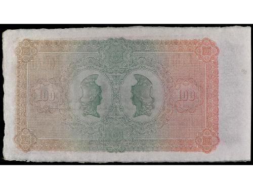 ANTIGUOS. 100 Reales de Vellón. 21 Agosto 1857. BANCO DE BIL