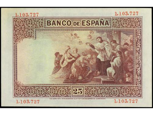 BANCO DE ESPAÑA. 25 Pesetas. 12 Octubre 1926. San Francisco 