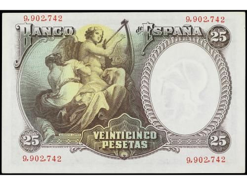 GUERRA CIVIL, ZONA REPUBLICANA. 25 Pesetas. 25 Abril 1931. V