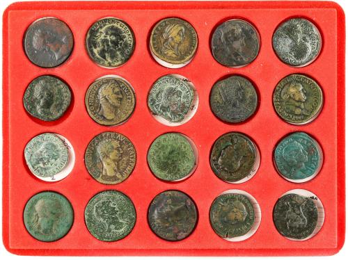 IMPERIO ROMANO. Lote 120 monedas Sestercios. VARIOS EMPERADO