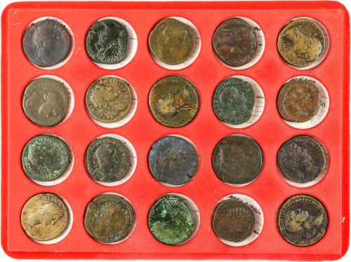 IMPERIO ROMANO. Lote 120 monedas Sestercios. VARIOS EMPERADO