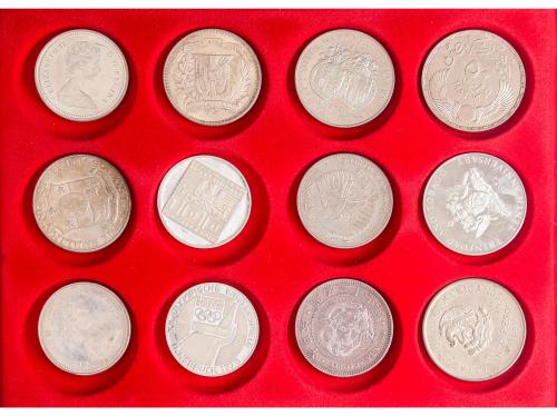 LOTES Y COLECCIONES EXTRANJERO. Lote 60 monedas. Mayoría Sig