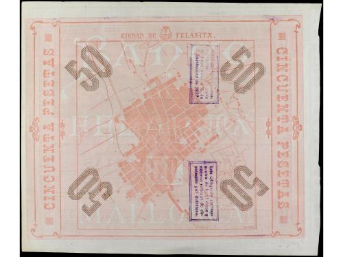 ANTIGUOS. Obligación al portador 50 Peseta. 1 Julio 1927. BA