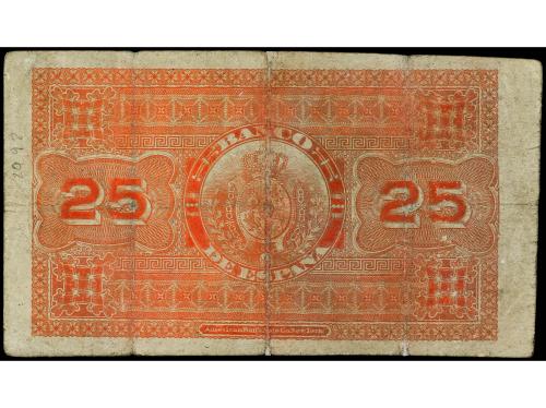 BANCO DE ESPAÑA. 25 Pesetas. 1 Enero 1884. Lección de Geogra