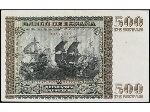 ESTADO ESPAÑOL. 500 Pesetas. 9 Enero 1940. Juan de Austria. 