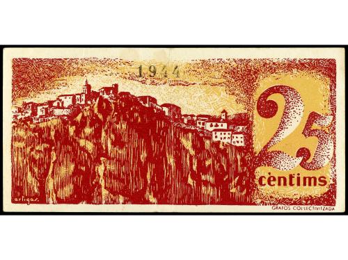 CATALUNYA. 25 Cèntims. Aj. d´ OLÓ. AT-1693c. MBC. 