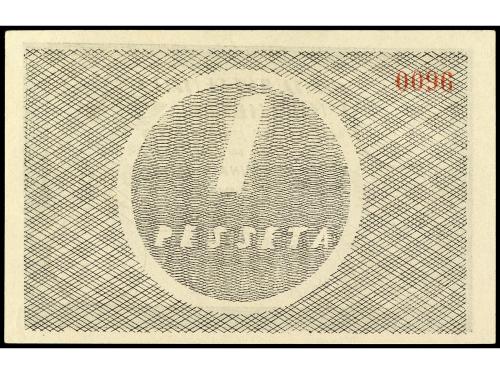 CATALUNYA. 1 Pesseta. 1 Juny 1937. Aj. de MALLA I MIRAMBERC.