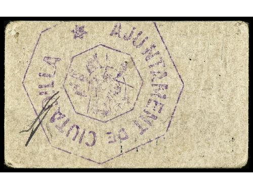 CATALUNYA. 50 Cèntims. Juny 1937. Aj. de CIUTADILLA. Cartón.