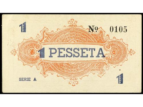 CATALUNYA. 1 Pesseta. C.M. de CAPAFONTS. Numeración: 0105. C