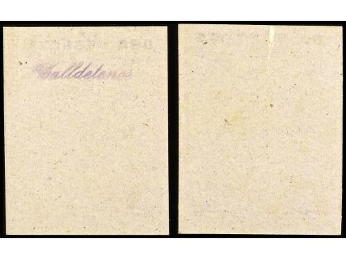 CATALUNYA. Lote 2 billetes 50 Cèntims y 1 Pesseta. Aj. de CA