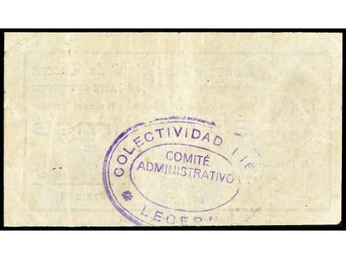 ARAGÓN-FRANJA DE PONENT. 25 Céntimos. 1 Junio 1937. C.M. de 