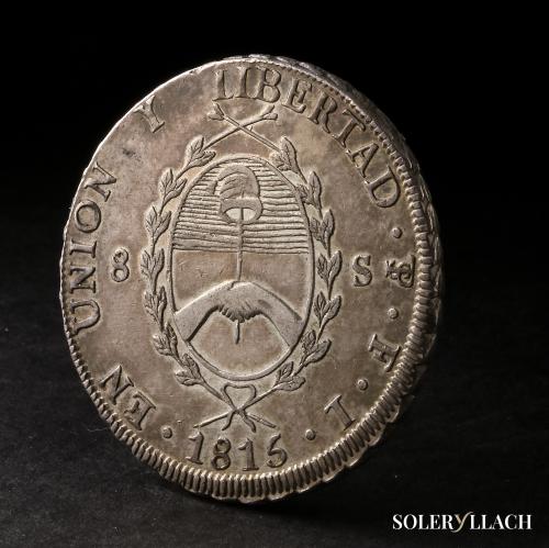 ARGENTINA. 8 Soles. 1815. PROVINCIAS DEL RIO DE LA PLATA. F.