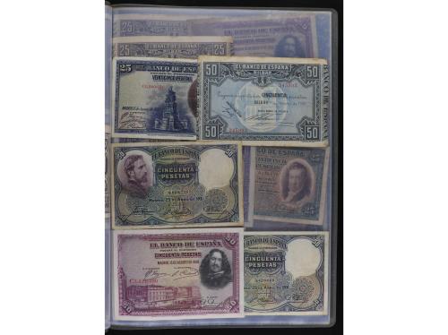 BILLETES ESPAÑOLES. Lote alrededor de 200 billetes. Mayoría 