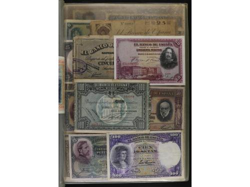 BILLETES ESPAÑOLES. Lote alrededor de 200 billetes. Mayoría 